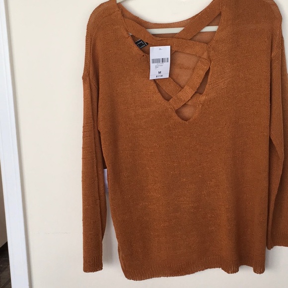 NWT Forever 21 Rust Sweater - Picture 2 of 6